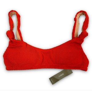 J. Crew Red Bikini Top